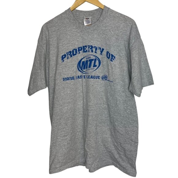 Jerzees Other - Jerzees Mens XL Tshirt Property of More Taste League Miller Lite Beer Distressed